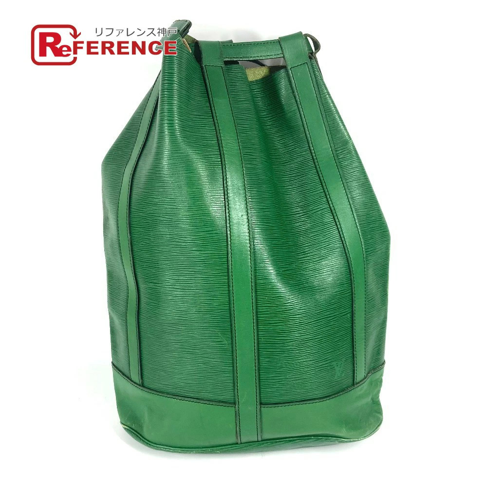 LOUIS VUITTON Epi Randonee Shoulder Bag Leather Borneo Green